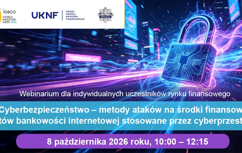 Bezpłatne webinarium KNF o cyberbezpieczeństwie – 8 października